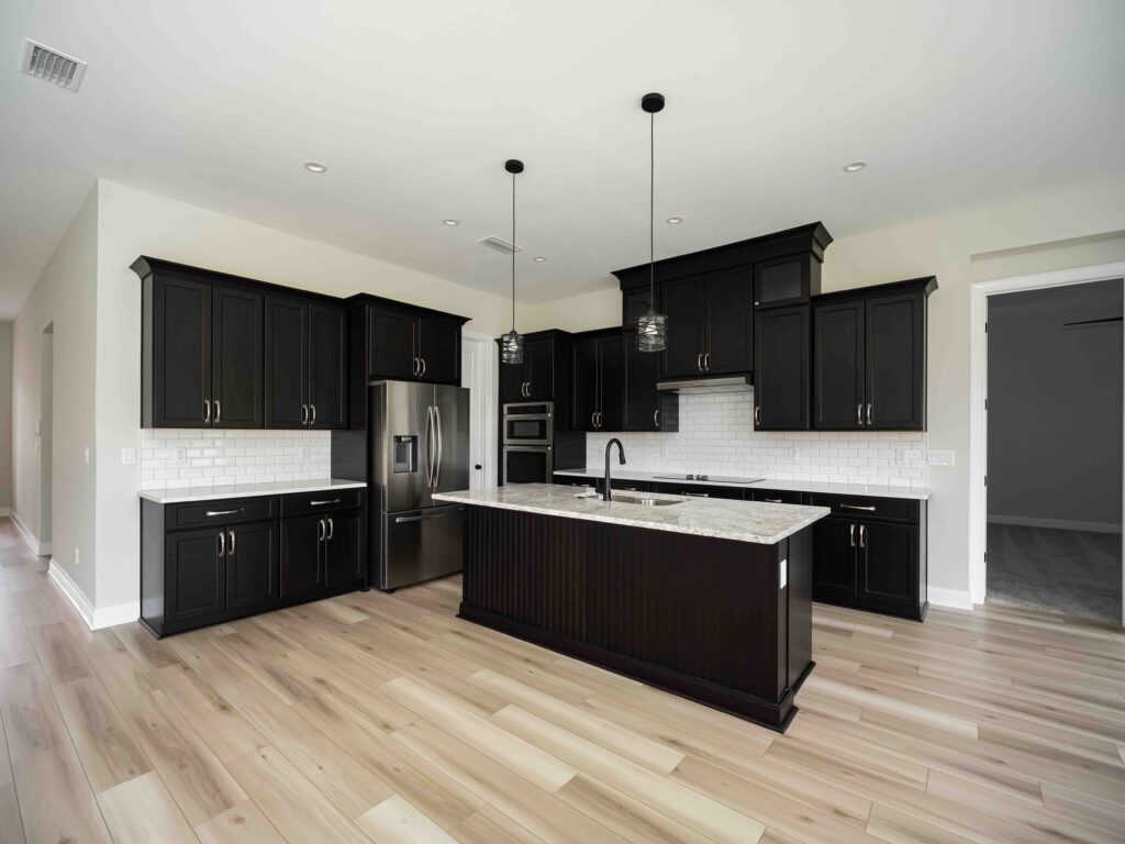 New construction model home kitchen