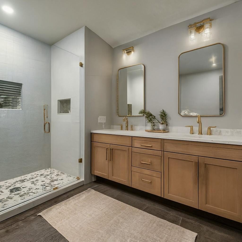 Create,A,High-resolution,Image,Of,A,Modern,,Luxurious,Bathroom,Remodel.