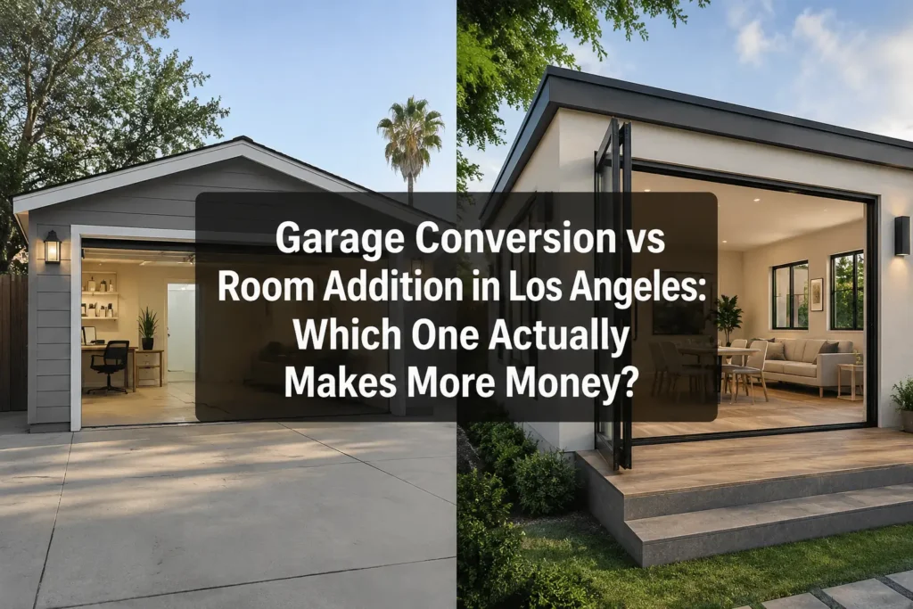 Garage Conversion vs Room Addition in Los Angeles: Which One Actually Makes More Money?
