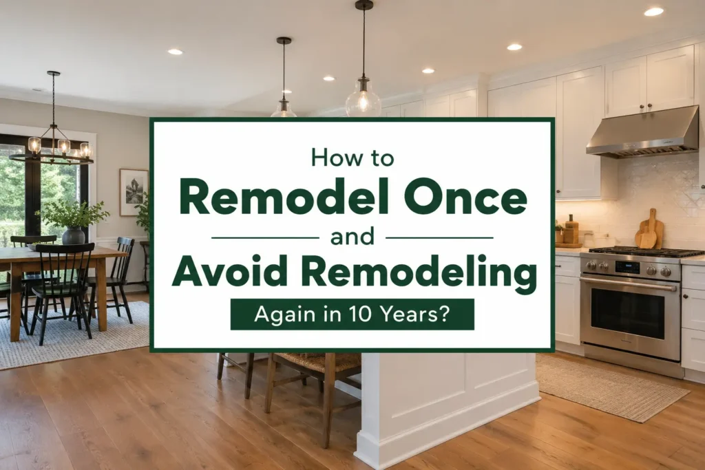 How to Remodel Once and Avoid Remodeling Again in 10 Years?