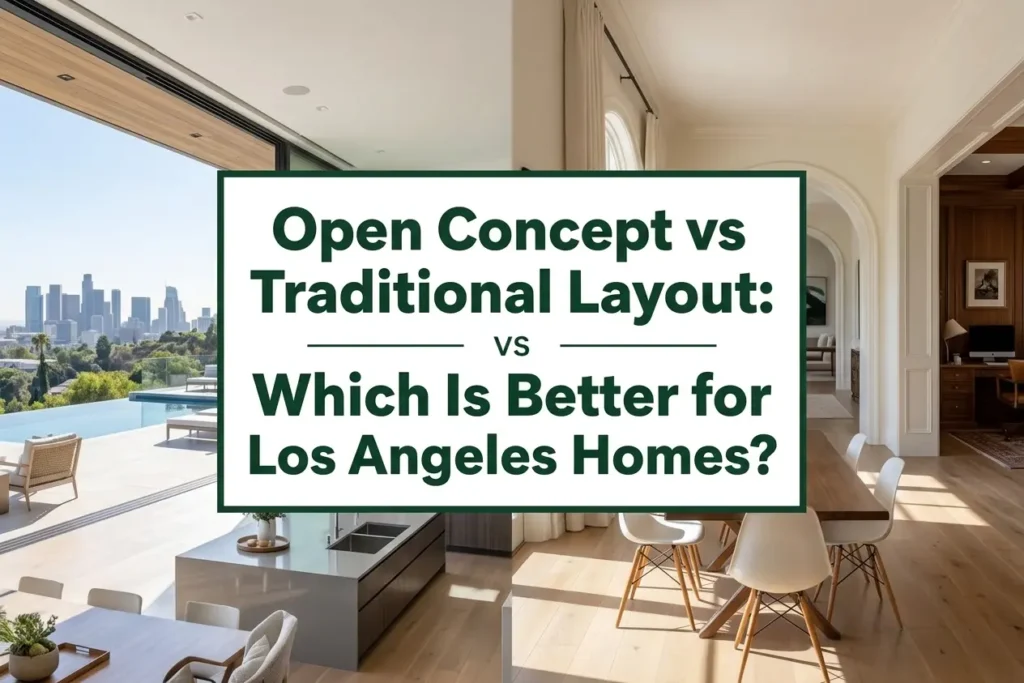 Open Concept vs Traditional Layout: Which Is Better for Los Angeles Homes?